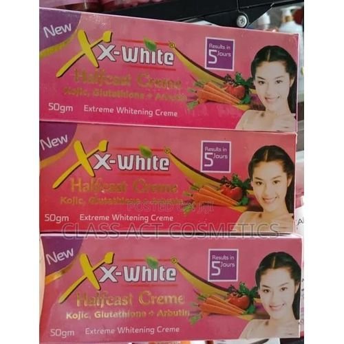 Xx white Half cast Crème kojic,Glutathione +Arbutin extreme whitening crème 50gm