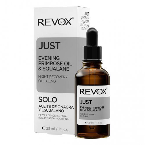 REVOX JUST Evening Primrose Oil & Squalane Night Recovery Oil Blend 30ml