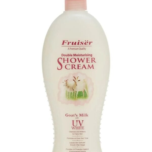 Fruiser Double Moisturizing Goat milk UV White Shower Cream 1000ml