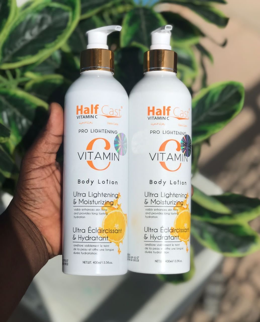 Half cast vitamin c pro lightening Body lotion 400ml