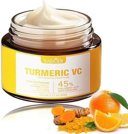 Sadoer Whitening Brightening Turmeric VC Daily Hydrating Facial Cream (60g)