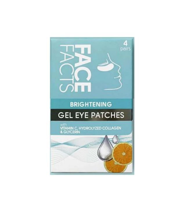 Face facts Brightening Gel Eye Patches with Vitamin C, Hydrolyzed Collagen & Glycerin( 4 pairs)