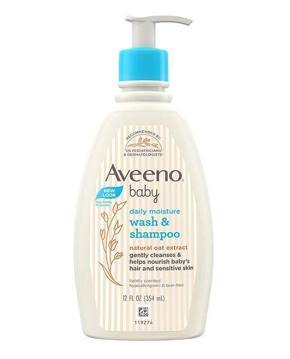 Aveeno baby daily moisture wash & shampoo(532ml)