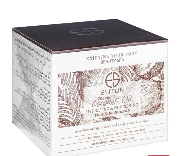 Estelin Vitamin E & Coconut Oil Hydrating & Nourishing Body Scrub 250g