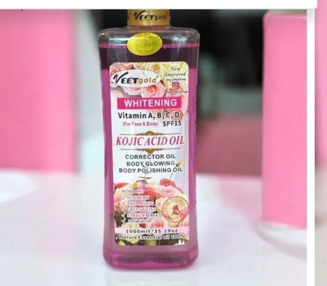 Veet Gold Kojic Acid Body Oil 1000ml