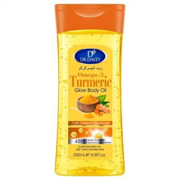 Dr Davey Omega_3 Tumeric Glow body oil 200ml