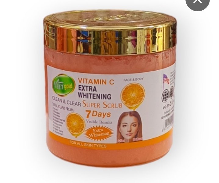 Veet Gold Vitamin C Clean And Clear Body Scrub 650g