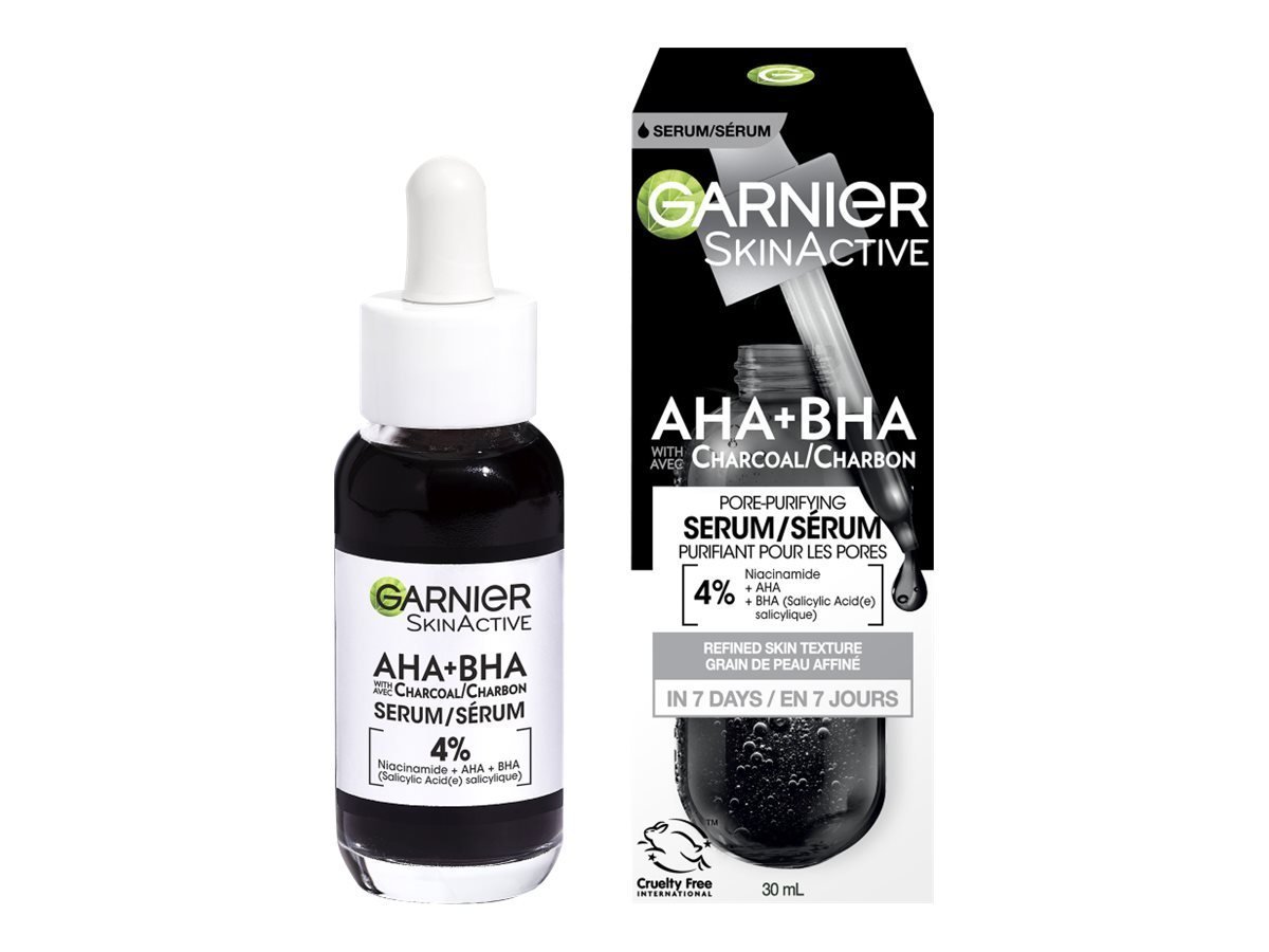 Garnier Skin Active AHA + BHA With Charcoal Serum (30ml)