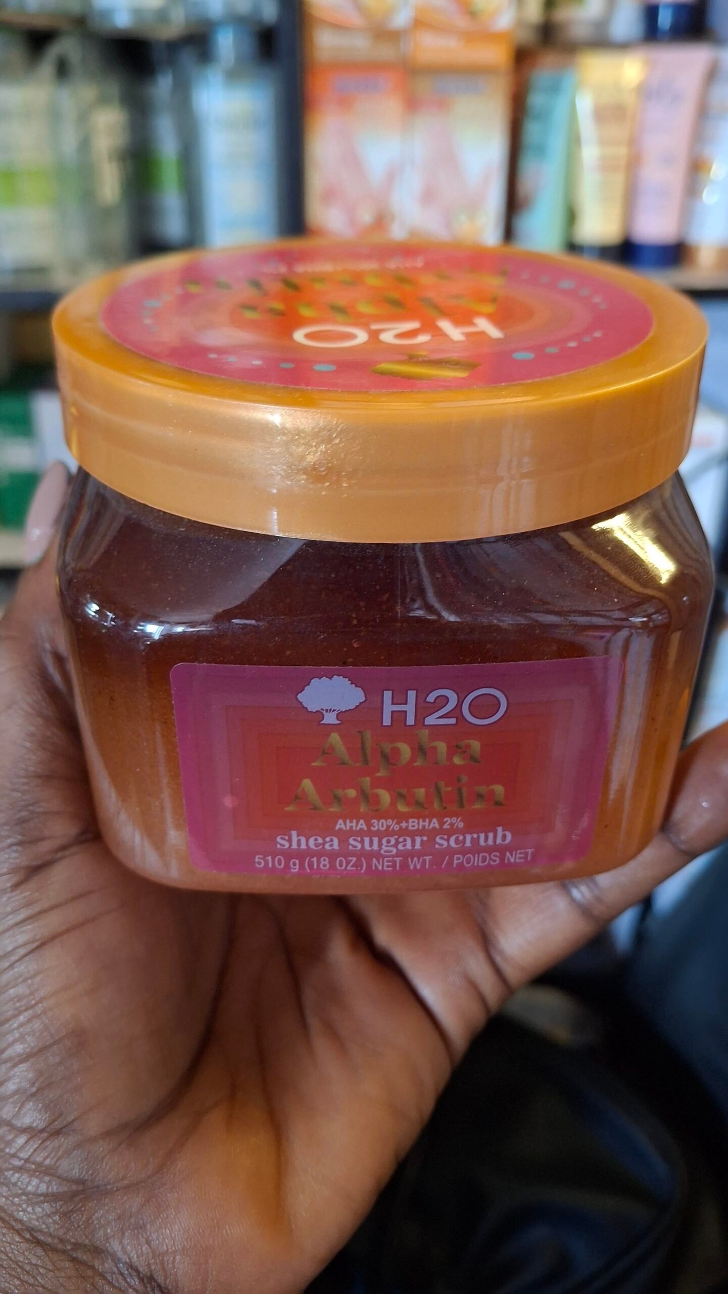 H2O ALPHA ARBUTINSHEA SUGAR SCRUB 510G