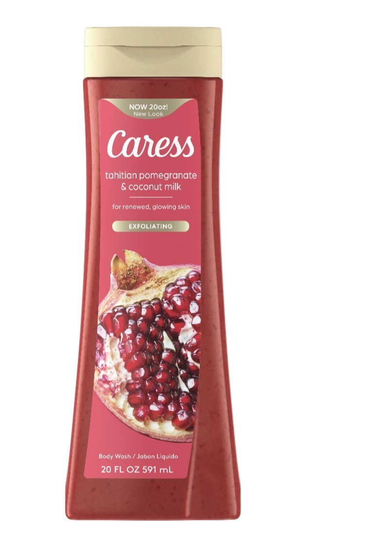 Caress Tahitian Pomegranate & Coconut Milk Exfoliating Body Wash 20fl 591ml
