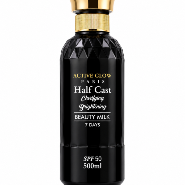Active glow Paris half cast clarifying brightening beauty milk body lotion 500ml