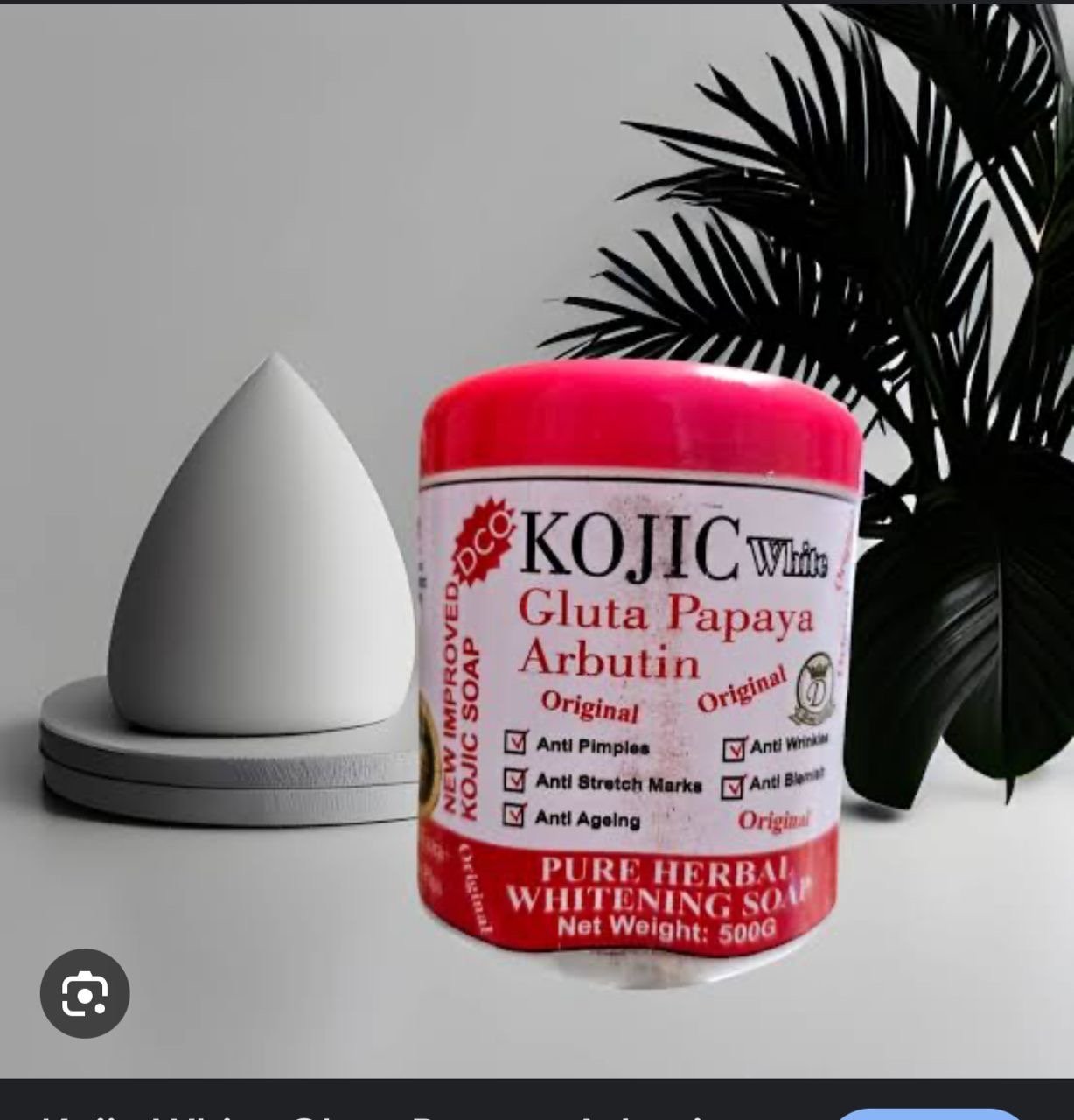 Kojic White Gluta papaya Arbutin Pure herbal whitening soap 500g
