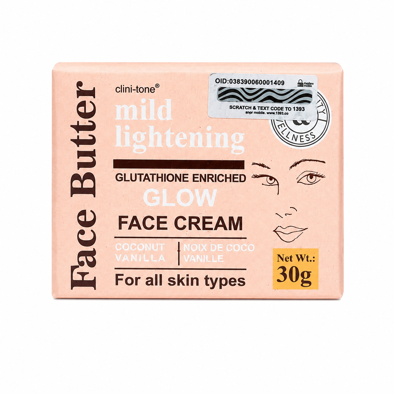 Clinitone mild lightening face butter 30g