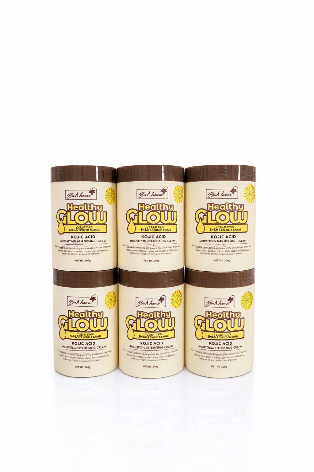 Bio nature healthy glow clear skin brightening scrub 300g