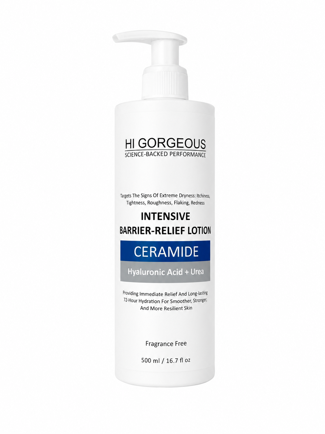 Hi gorgeous intensive Barrier - Relief Body Lotion (ceramide/ hyaluronic acid+ urea)