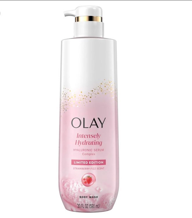 Olay Intensely Hydrating Hyaluronic serum complex Strawberry fizz scent 591ml