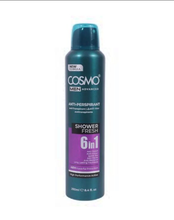 Cosmo Advanced Men Anti Perspirant Shower Fresh 250ml