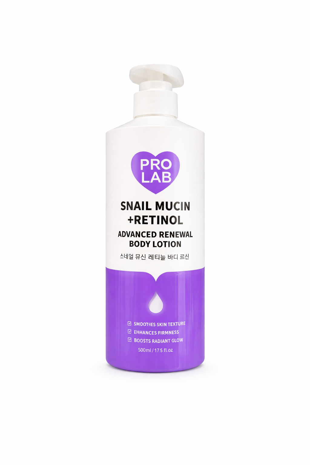 Prolab Snail Mucin + Retinol Advanced Renewal Body Lotion 500ml