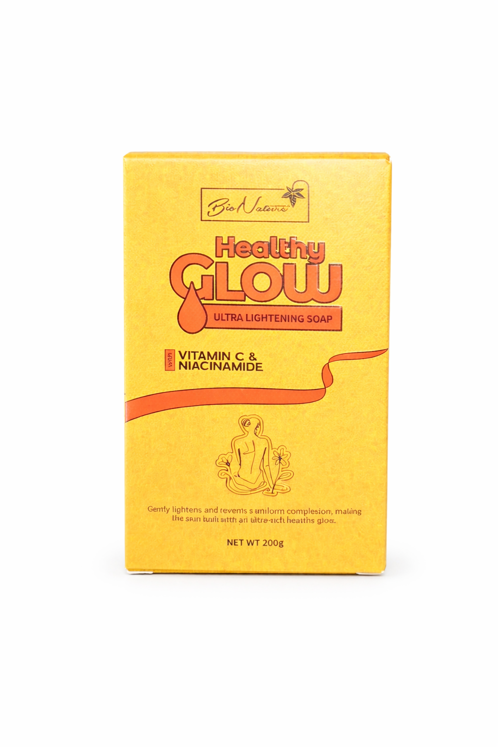 Bio nature Healthy glow Ultra Lightening Bar Soap With Vitamin C & Niacinamide 200g