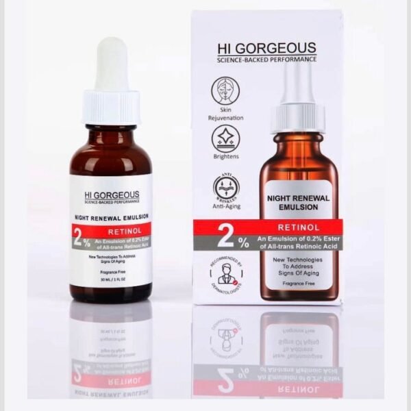 Hi Gorgeous Retinol 2% Face Serum 30ml