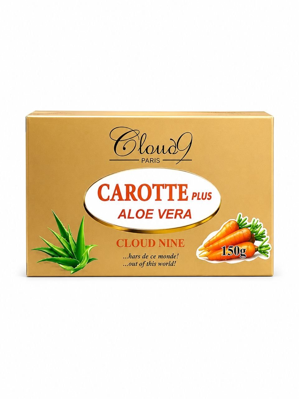 Cloud 9 Paris Carrotte plus aloe vera lightening concentrated face and body soap