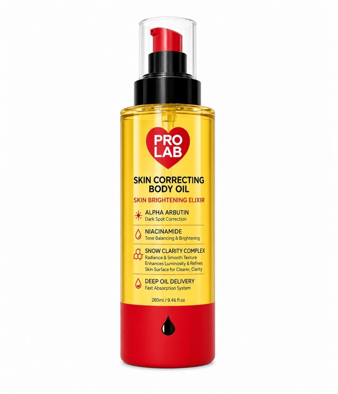 Prolab Skin Correcting Brightening Elixir Body Oil 280ml / 9.46 fl.oz