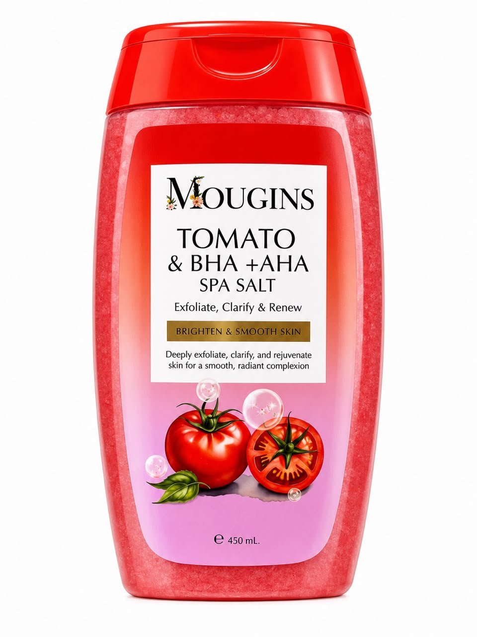 Mougins Tomato & BHA +AHA Spa Salt Scrub 450ml