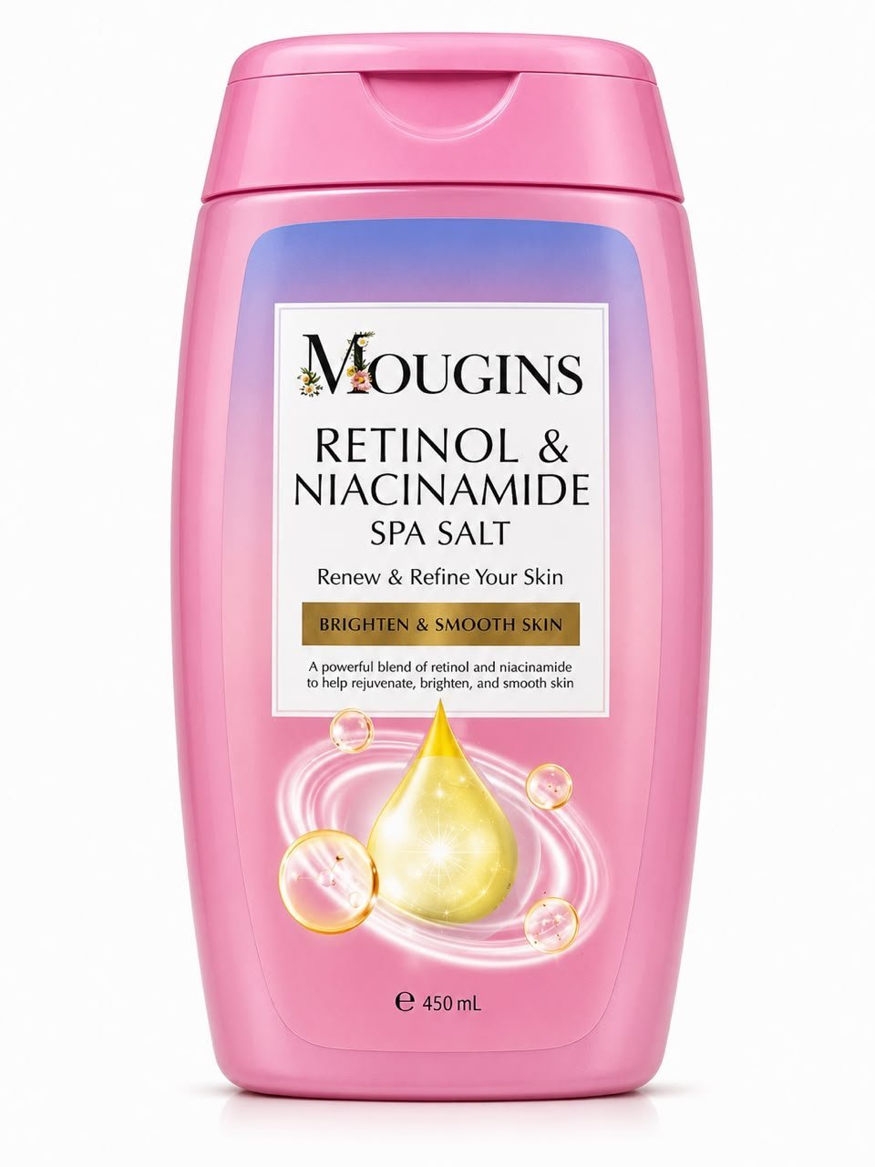 Mougins Retinol & Niacinamide Spa Salt Scrub 450ml