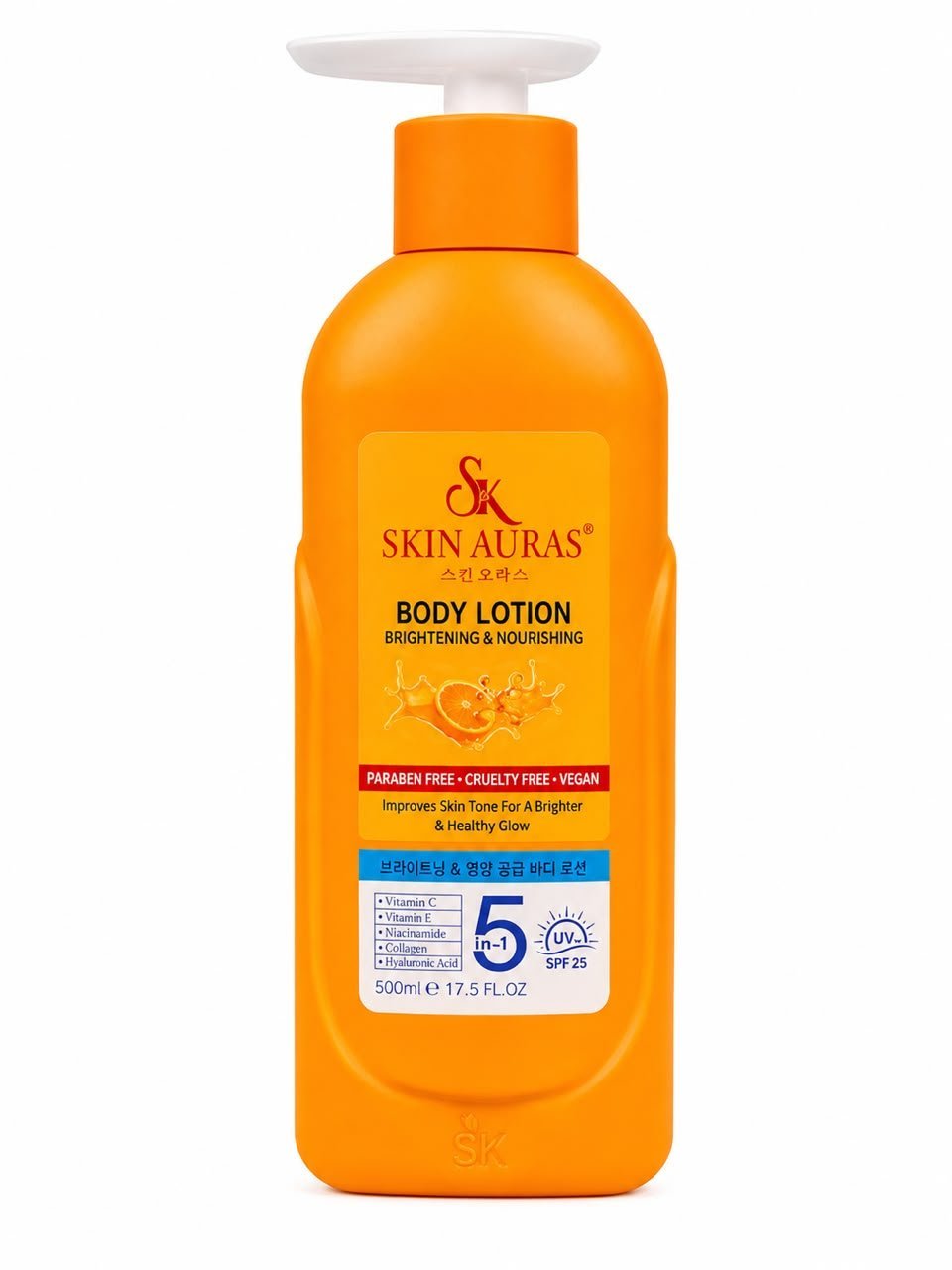 Skin Auras Brightening & Nourishing Body Lotion(5-in-1) 500ml/ 17.5 fl.oz.e