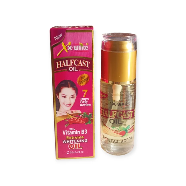 Xx-white Halfcast with vitamin B3 extreme whitening oil 80ml