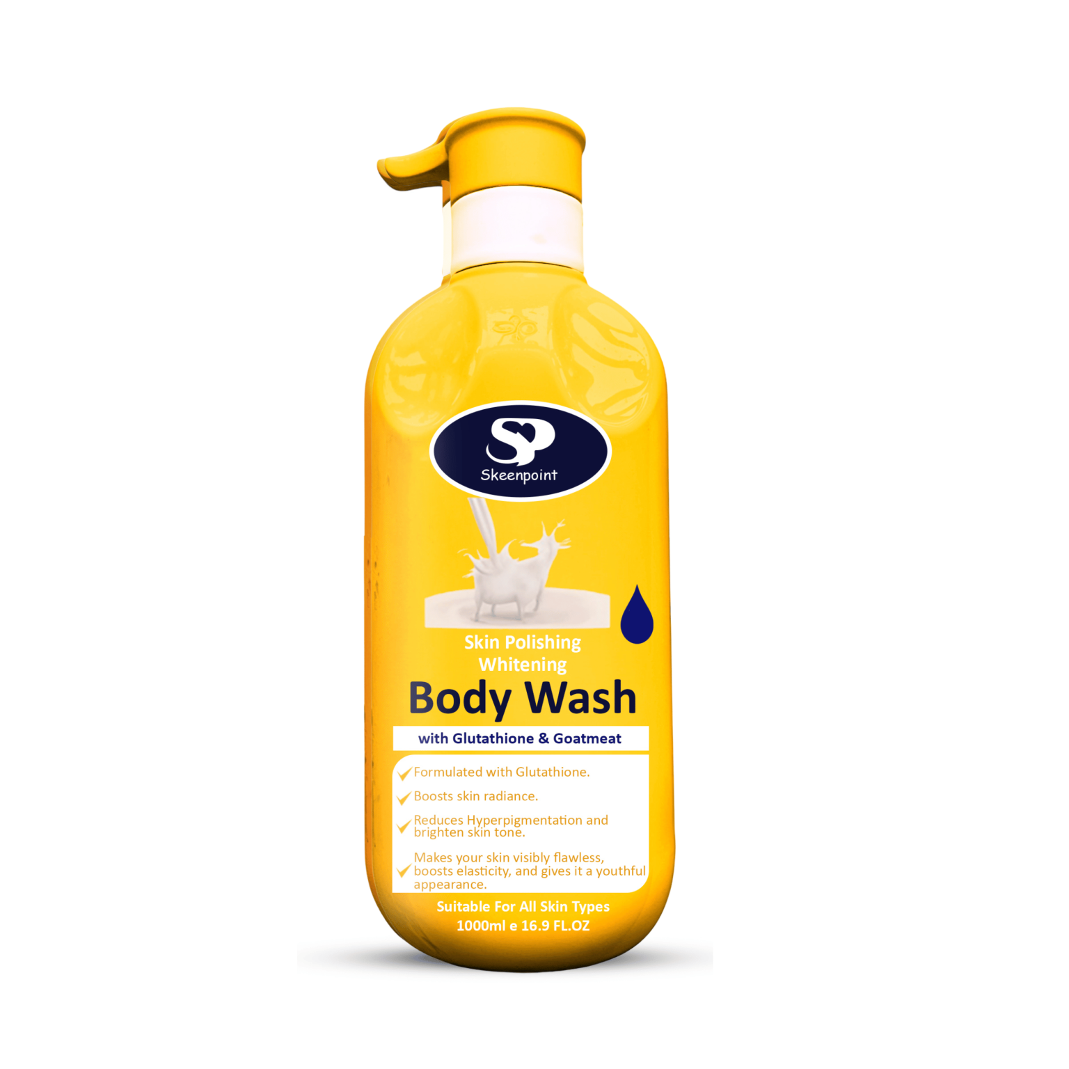 Skeenpoint Skin Polishing Body Wash(Glutathione & Goat Milk)1000ml