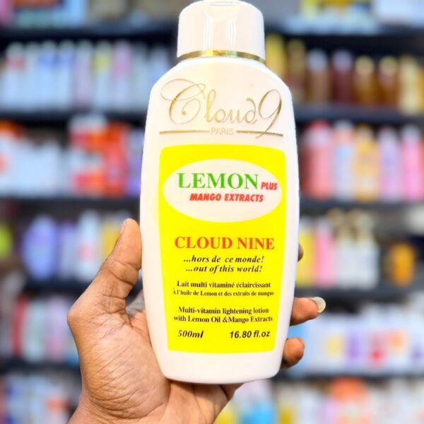 Cloud 9 lemon plus mango extract body lotion 500ml