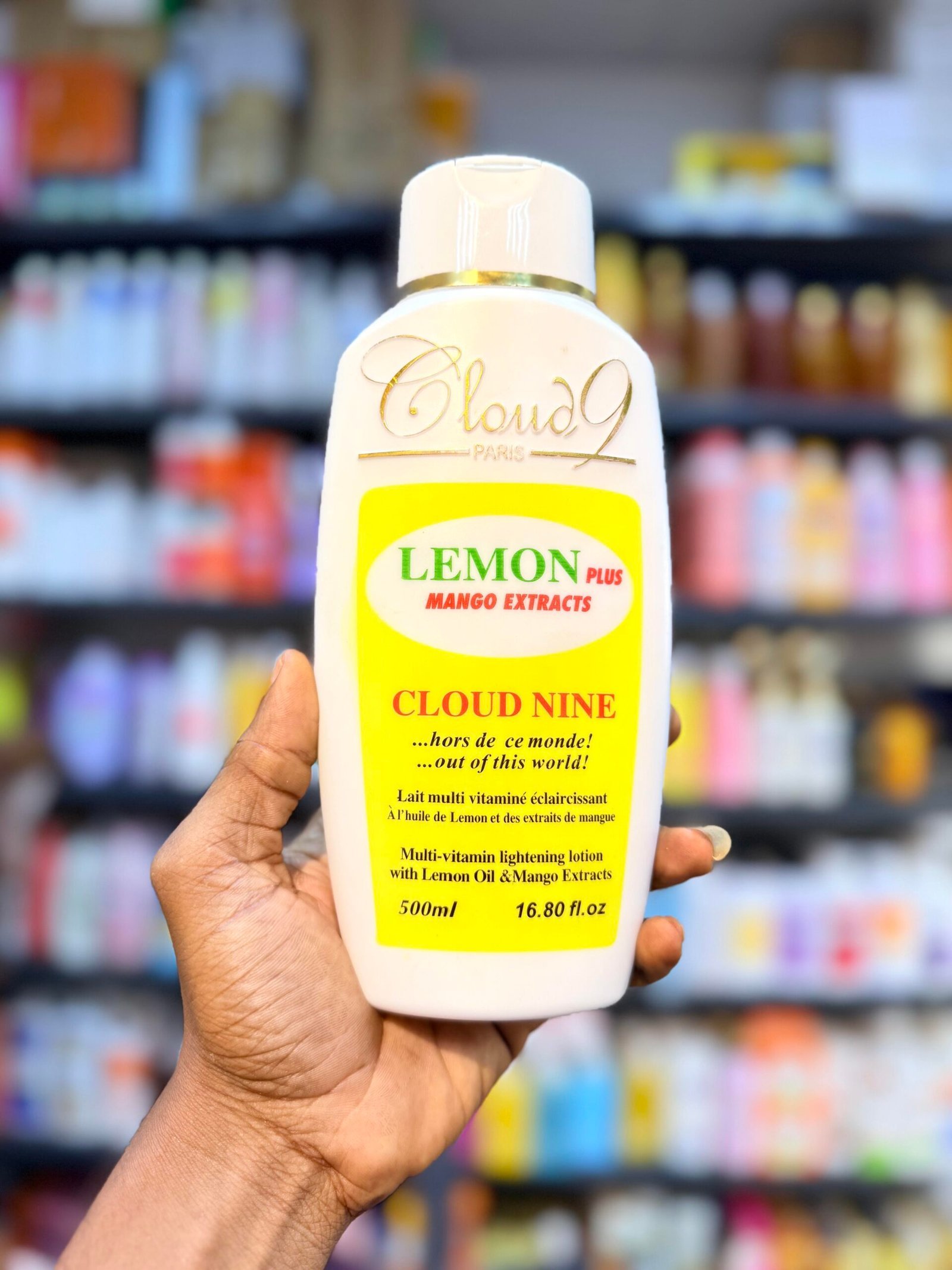 Cloud 9 lemon plus mango extract body lotion 500ml