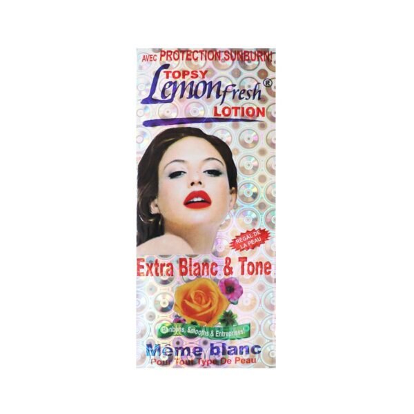 Topsy Lemon Fresh Extra White & Tone Lotion 100ml~ white