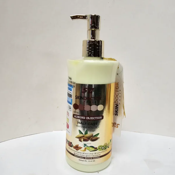 Skin Doctor Paris Almond Injection Half cast Whitening body milk 400ml