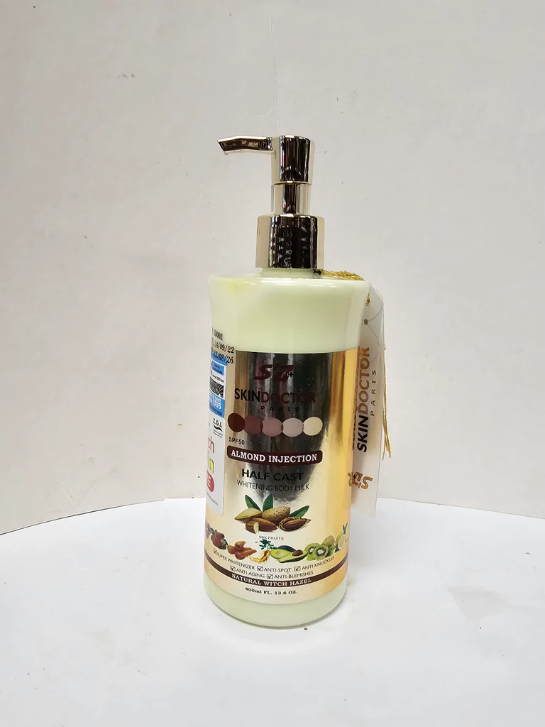 Skin Doctor Paris Almond Injection Half cast Whitening body milk 400ml