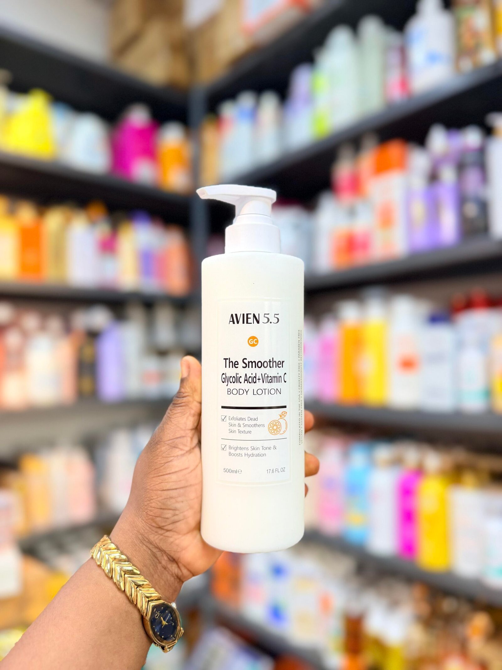 Avien 5.5 The Smoother Glycolic Acid + Vitamin C Body Lotion 500ml