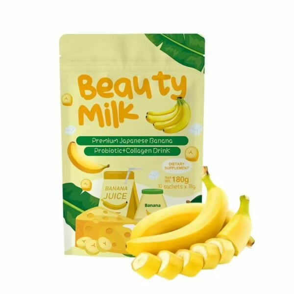 Dear face Beauty milk premium Japanese banana probiotics + collagen drink 180g
