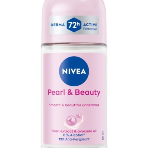 Nivea Pearl & Beauty Antiperspirant Roll-on For Women - 72h - 50ml