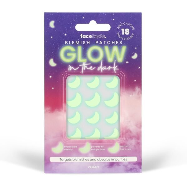 Face facts blemish patches glow in the dark