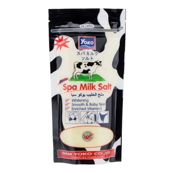 Yoko Spa Milk Salt Whitening Smooth Vitamin E AHA Body Scrub - 300g