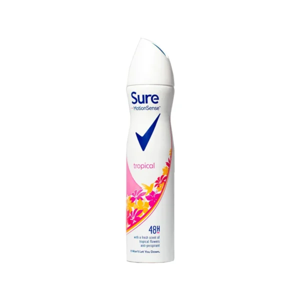 Sure Motion Sense Tropical Deodorant Spray 250ml