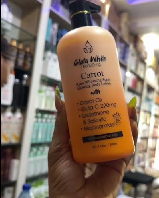 Gluta White Carrot Extra Whitening Super Glowing Body Lotioon 500ml