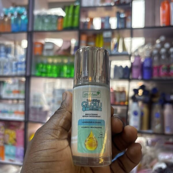 Bio nature healthy glow ampoule brightening serum deodorant roll on - luminous & shiny (licorice + niacinamide)