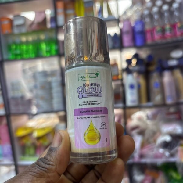 Bio nature healthy glow ampoule brightening serum deodorant roll on - glow & smooth ( glutathione + niacinamide)