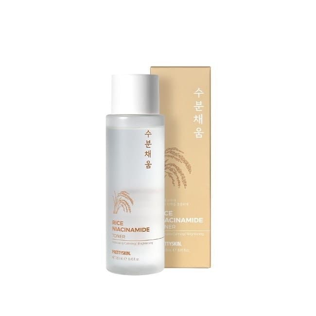 PRETTYSKIN Moisturizing Toner for Face-Non-Sticky, Calming- 8.45fl.oz (250ml) (Rice Niacinamide)