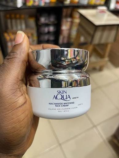Skin aqua niacinamide whitening face cream SPF 50+