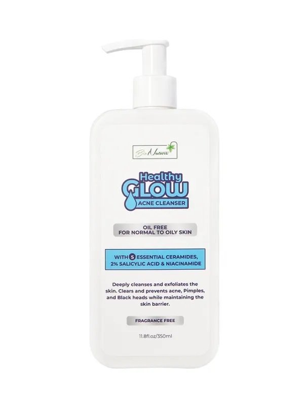 Bio nature healthy glow (oil free) acne cleanser | 350ml