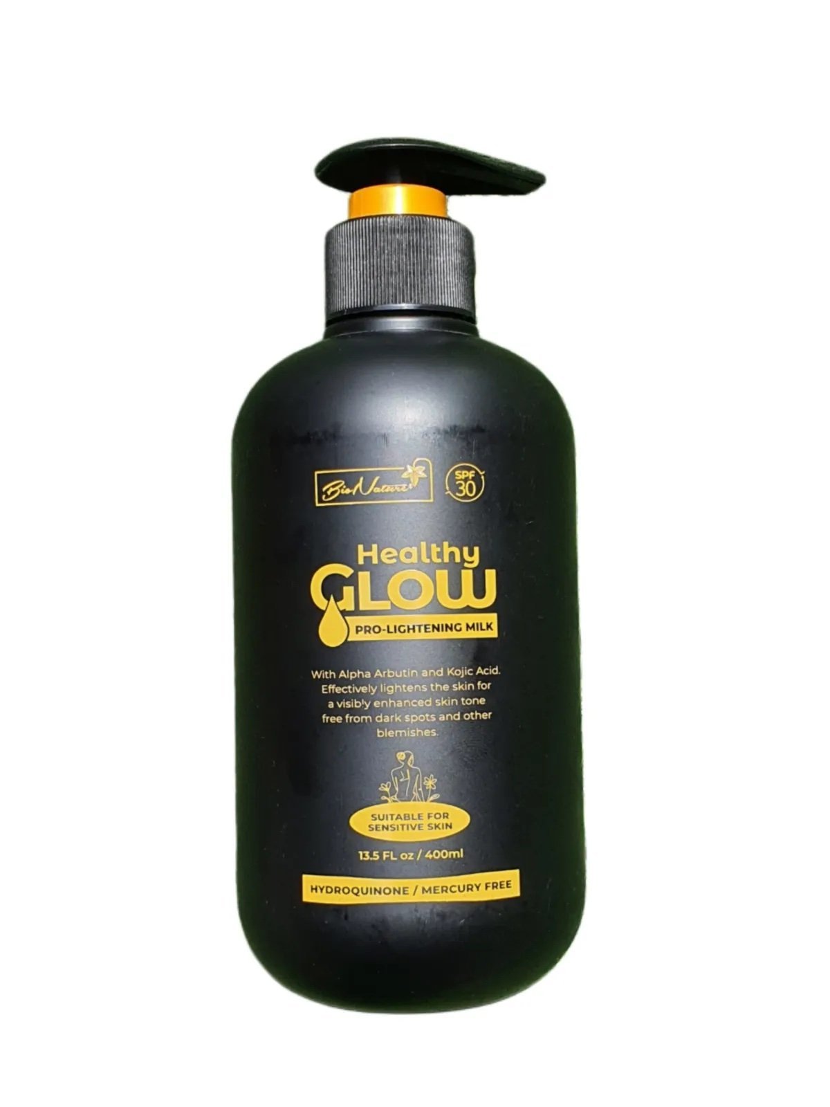 Bio nature healthy glow pro lightening alpha arbutin & kojic acid body lotion