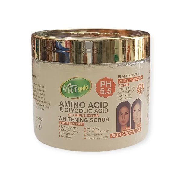 Veet gold amino acid & glycolic acid body scrub 450g